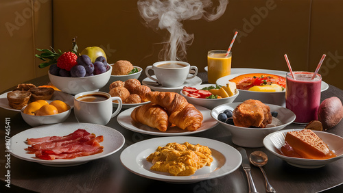 breakfast on the table