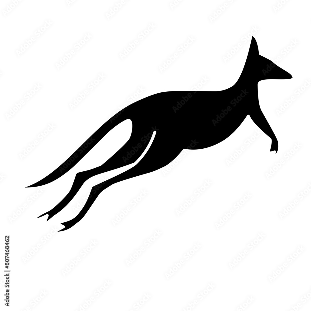 kangaroo silhouette icon kangaroo silhouette icon