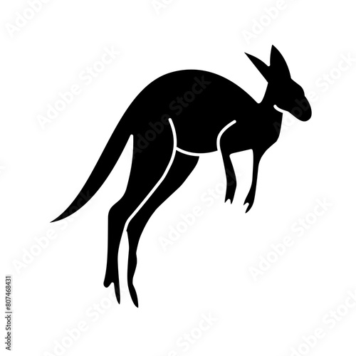 kangaroo silhouette icon 