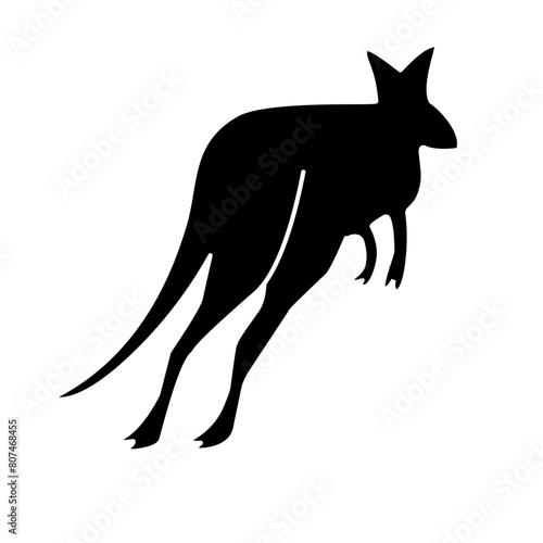 kangaroo silhouette icon 
