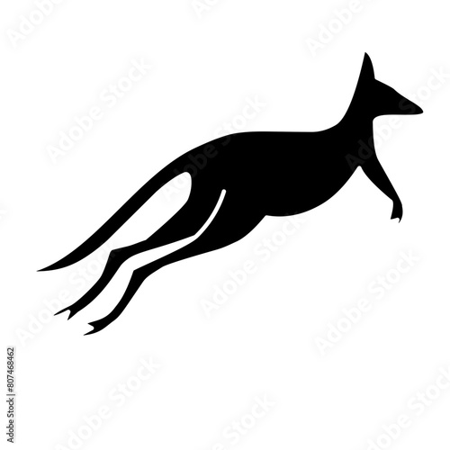 kangaroo silhouette icon 
