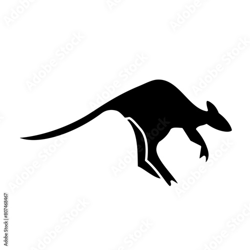 kangaroo silhouette icon 