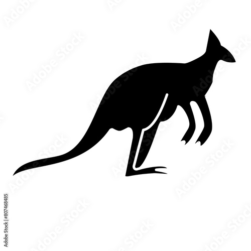 kangaroo silhouette icon 