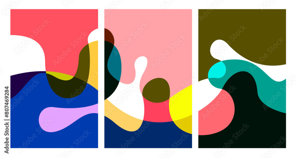 Vector Illustration colorful liquid and fluid abstract for banner template