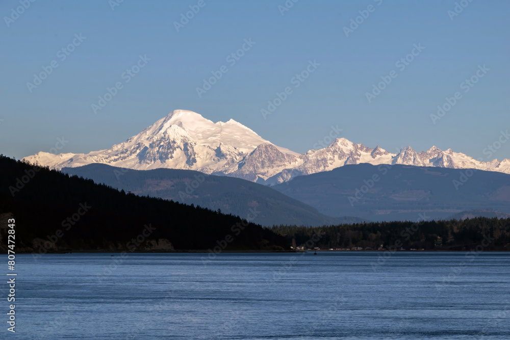 Mount Baker from water, Washington State