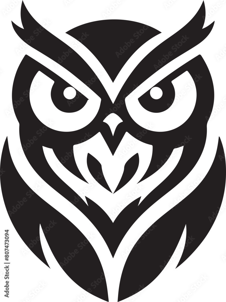Owl Head Vector Design Owl Head Vector Design