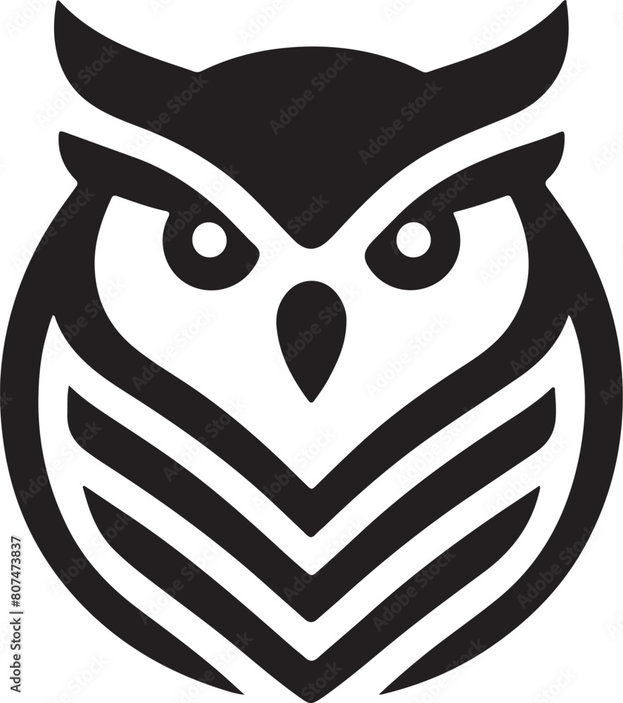 Obraz premium Owl Head Vector Design