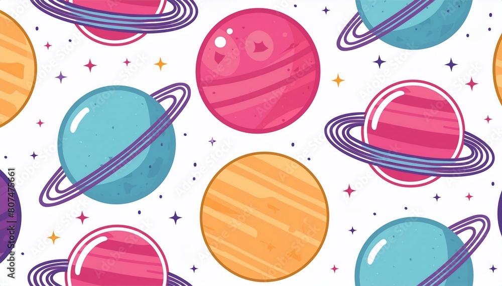 Planet seamless paper Planet seamless paper
