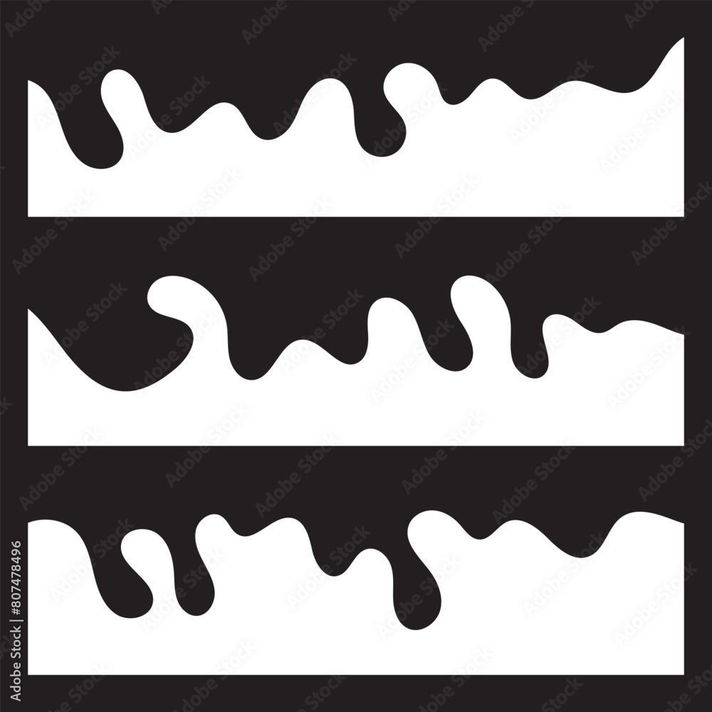 Border shape for website design. Vector banner header and separator. Curvy shapes for web site border. Geometric and organic separator headers for graphic design template. 11:11 Border shape for website design. Vector banner header and separator. Curvy shapes for web site border. Geometric and organic separator headers for graphic design template. 11:11