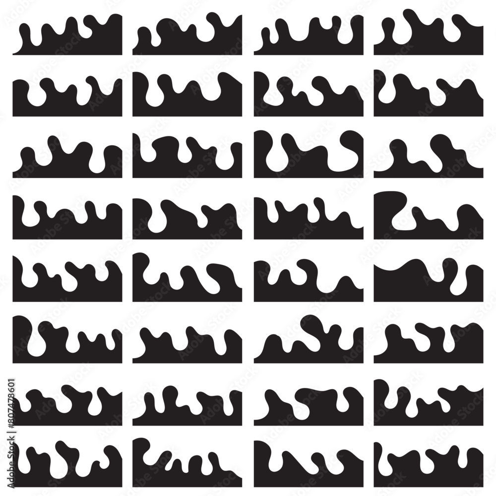 Website border, web page divider shapes. Set of Template Dividers Shapes for Website. Curve Lines, Drops, Wave Collection of Design Element for Top, Bottom Page Web Site. Divider Header big set. 11:11 Website border, web page divider shapes. Set of Template Dividers Shapes for Website. Curve Lines, Drops, Wave Collection of Design Element for Top, Bottom Page Web Site. Divider Header big set. 11:11