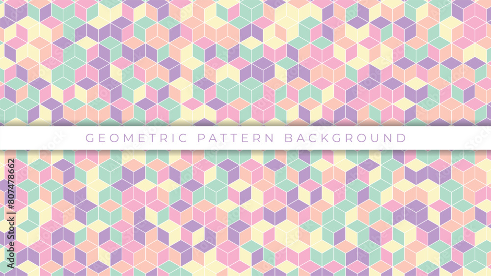 colorful geometric pattern background design