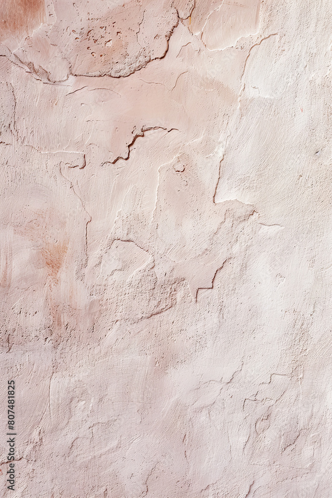 Textured Plaster Wall with Crack Details in Natural Light