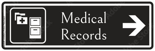 Medical records sign