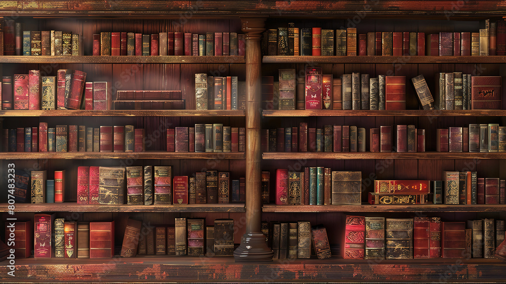 Beautiful Old library shelf Beautiful Old library shelf