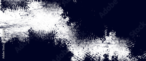 White halftone dots  u0026 blue color pattern gradient grunge texture background. Sport style vector illustration