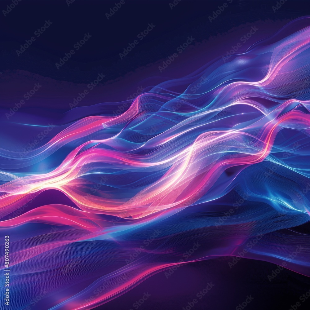 Fractal Waves Background Illustration Fractal Waves Background Illustration
