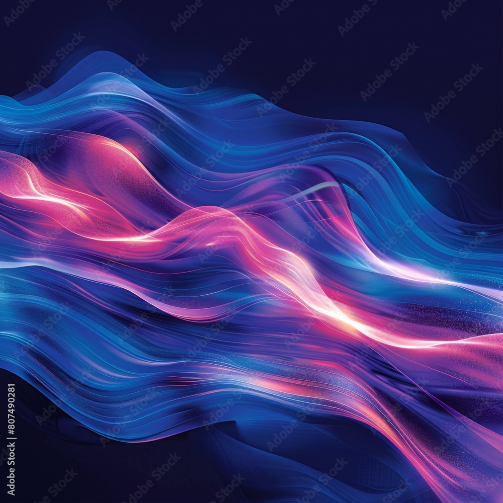 Fractal Waves Background Illustration Fractal Waves Background Illustration