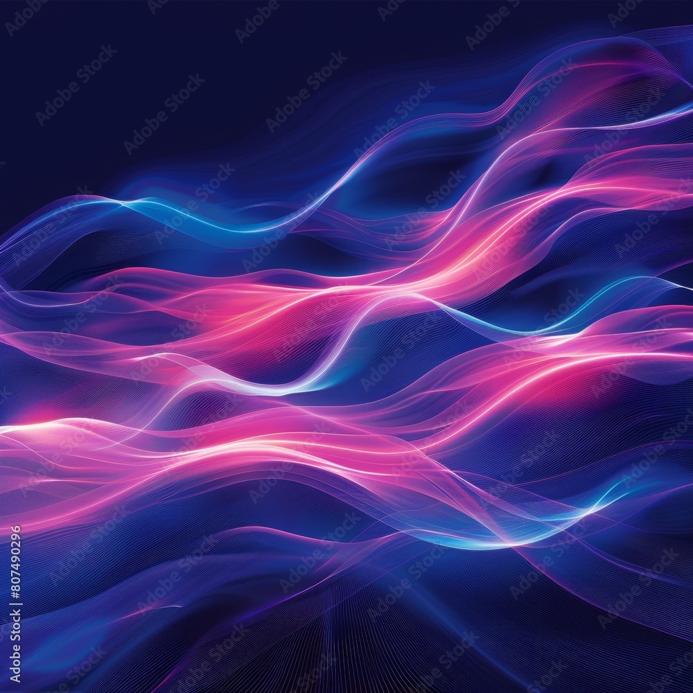 Fractal Waves Background Illustration Fractal Waves Background Illustration