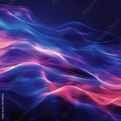 Fractal Waves Background Illustration
