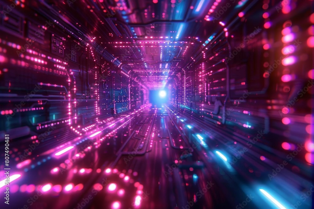 This is an abstract image of a glowing tunnel This is an abstract image of a glowing tunnel