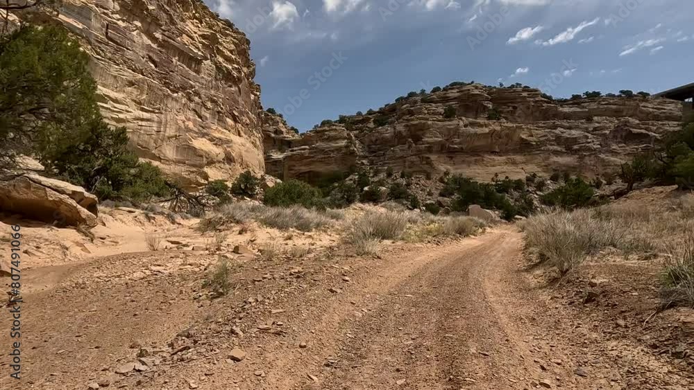 Eagle Canyon bridge San Rafael Utah. San Rafael Swell a large geologic feature located in south central Utah near Green River. Recreation nature off road all terrain vehicles. Eagle Canyon bridge San Rafael Utah. San Rafael Swell a large geologic feature located in south central Utah near Green River. Recreation nature off road all terrain vehicles.