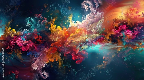 Colourful painting wallpaper © pixelwallpaper