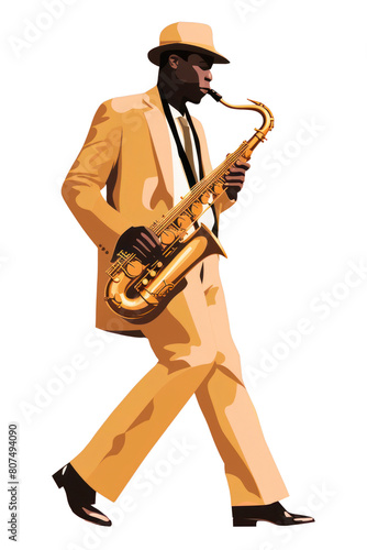 PNG African american Saxophonist saxophonist saxophone guitar.