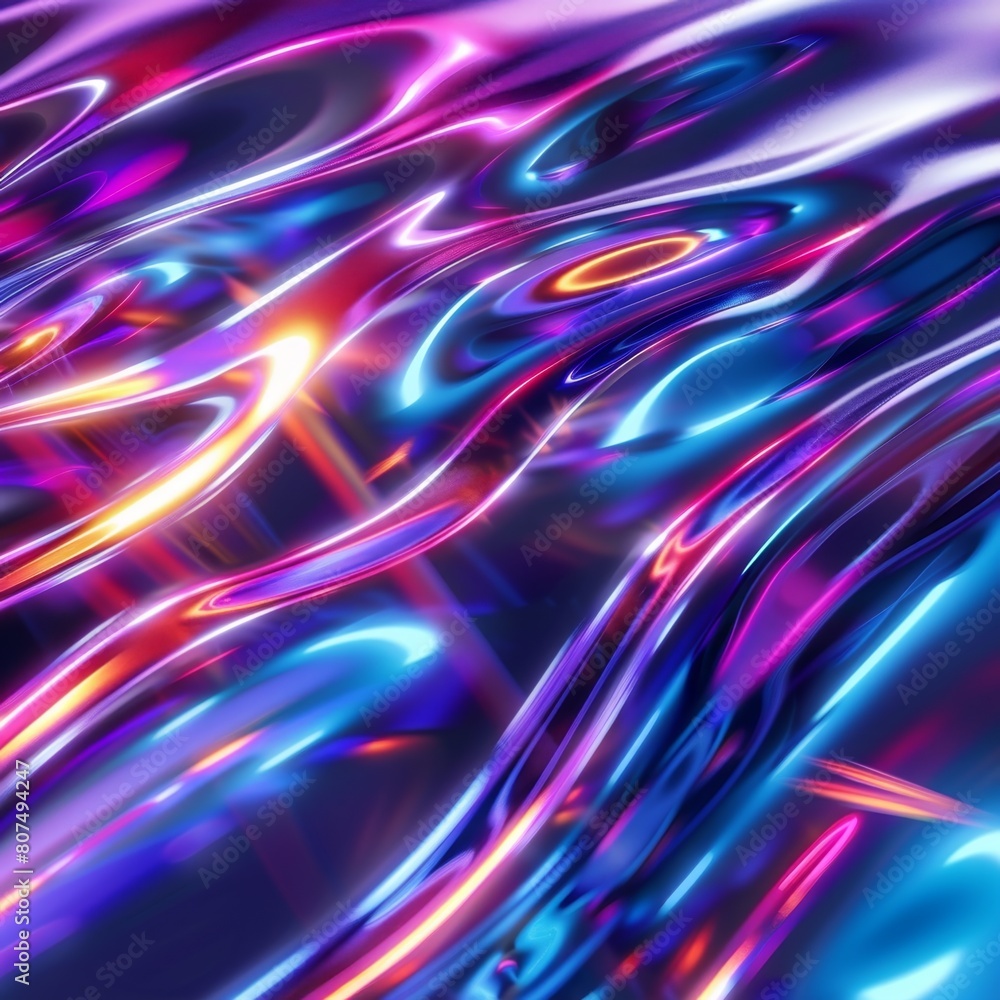 Fototapeta premium Liquid Waves Background Illustration