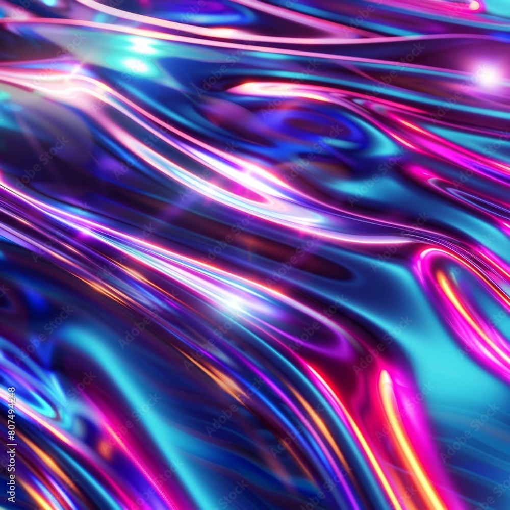 Fototapeta premium Liquid Waves Background Illustration