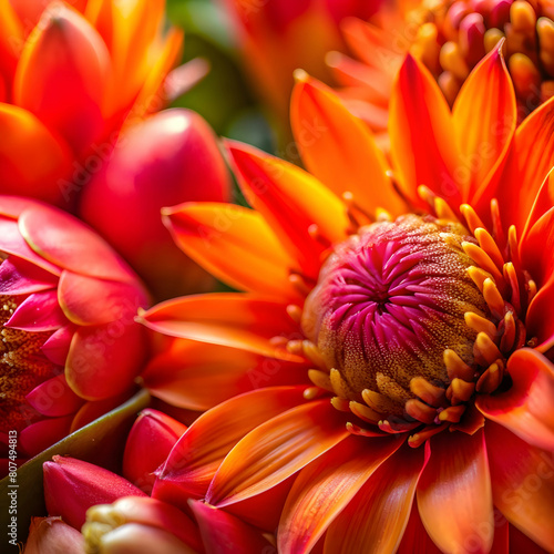 free photo closeup textural bright exotic flowers