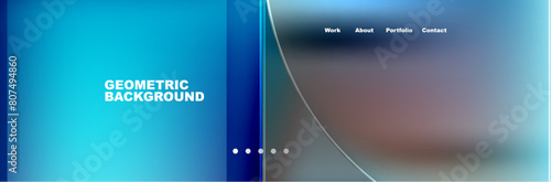 Circle triangle geometric web site page template. Vector Illustration For Wallpaper, Banner, Background, Card, Book Illustration, landing page