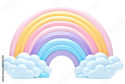 PNG Rainbow white background tranquility creativity.