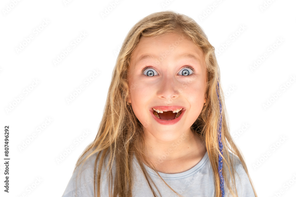 Portrait of happy child smiling isolated Portrait of happy child smiling isolated