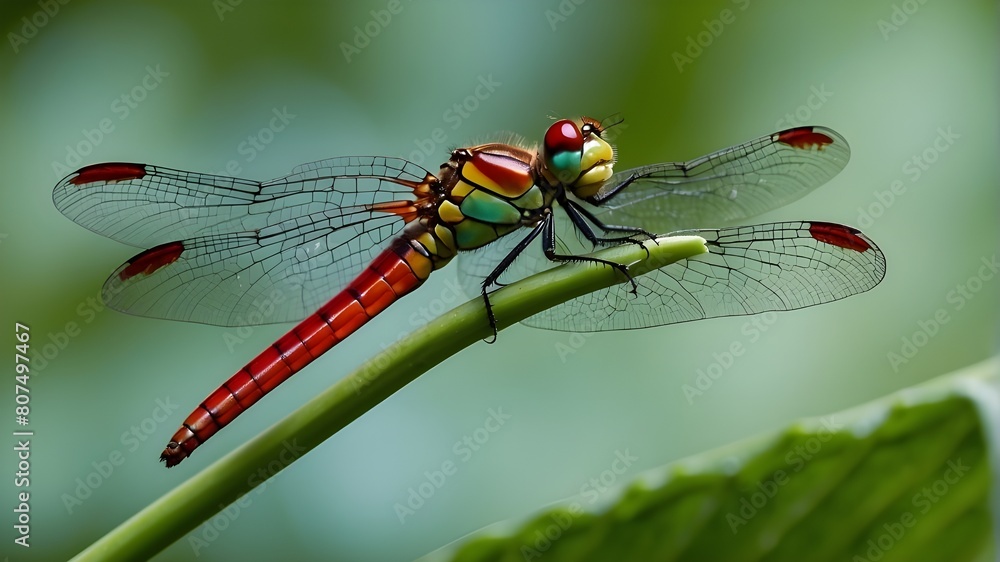 dragonfly on a leaf