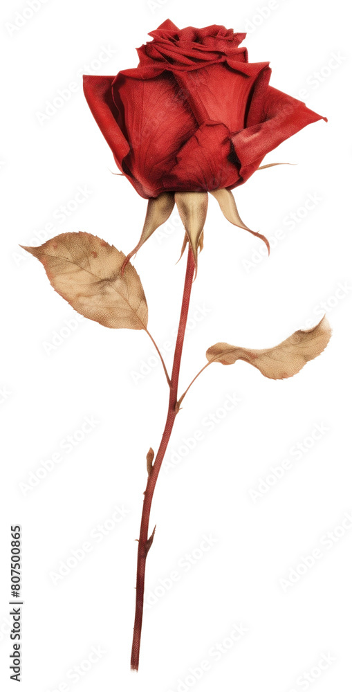 Fotografie PNG  Real Pressed a red rose flower petal plant.