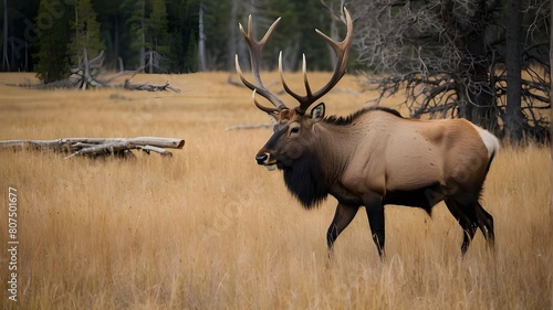 elk in park national park photo