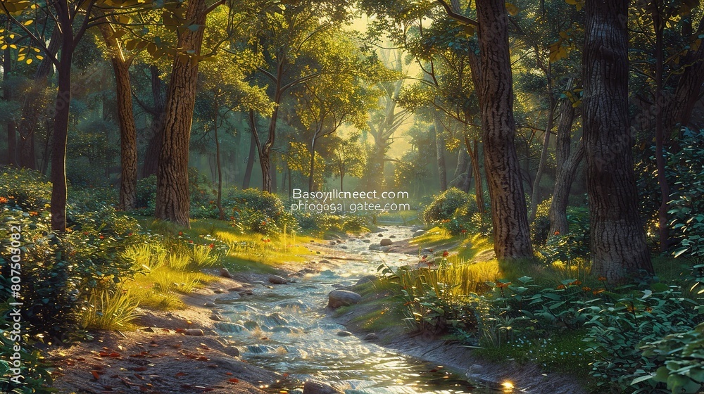 park background with winding forest trails, babbling brooks, and sun-dappled clearings park background with winding forest trails, babbling brooks, and sun-dappled clearings