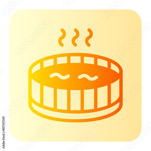 hot tub gradient icon