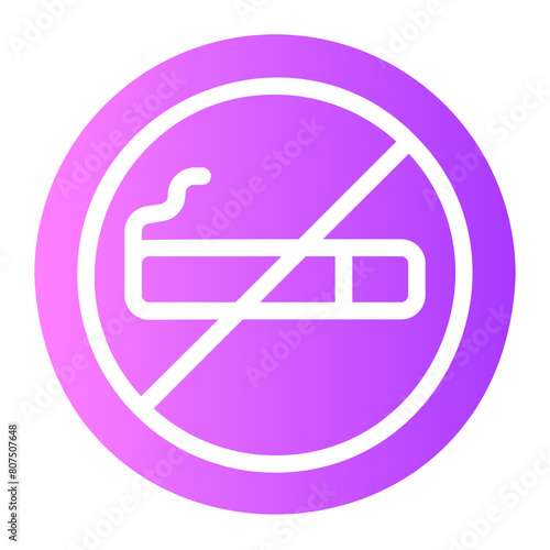 no smoke gradient icon