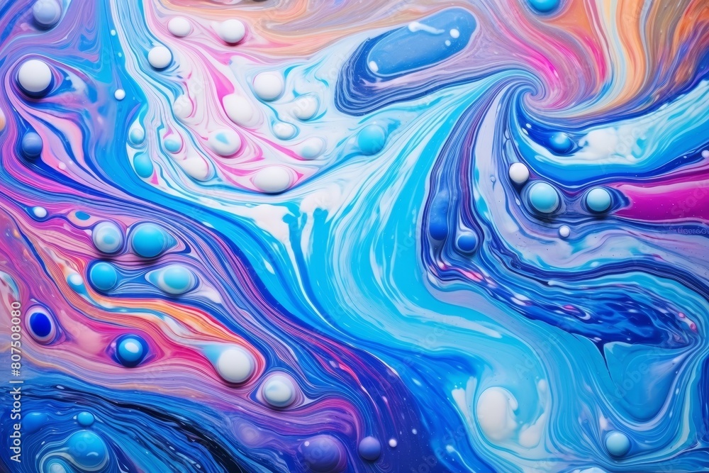 Vibrant fluid art abstract background