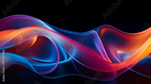 Vibrant abstract fluid art background