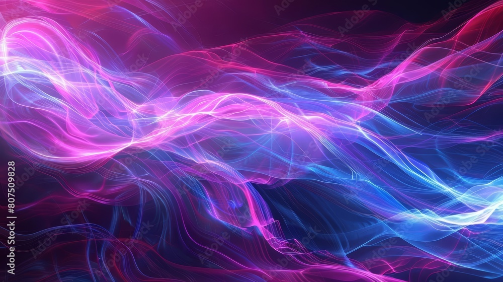 Big Neon Wave Background surges with energy, creating a dynamic environment for futuristic interaction, Sharpen with copy space Big Neon Wave Background surges with energy, creating a dynamic environment for futuristic interaction, Sharpen with copy space