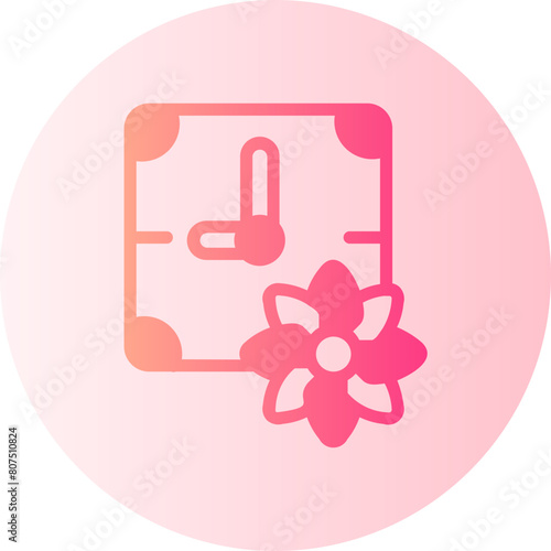 clock gradient icon