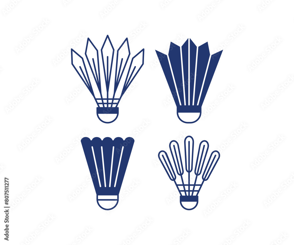 badminton shuttlecock feather simple vector design icon flat modern style illustrations collections badminton shuttlecock feather simple vector design icon flat modern style illustrations collections