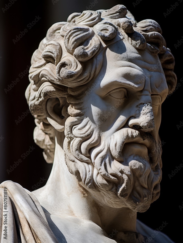 Detailed close-up of an ancient stone sculpture Detailed close-up of an ancient stone sculpture