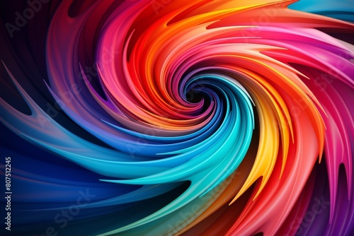 Vibrant swirling colors abstract background