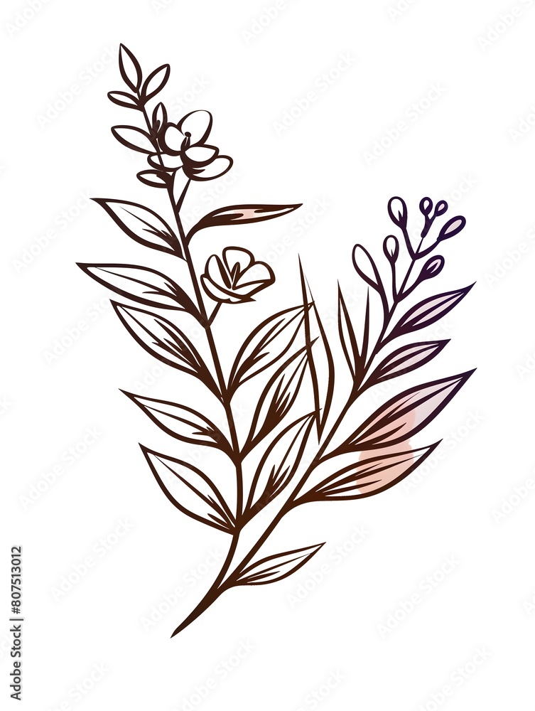 simple doodle, small plant, vector illustration, simple drawing, thick black lines on a plain background, simple shapes simple doodle, small plant, vector illustration, simple drawing, thick black lines on a plain background, simple shapes