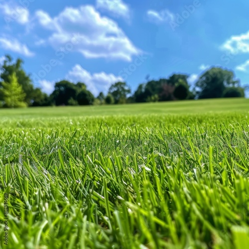 Greener Lawn Background Illustration