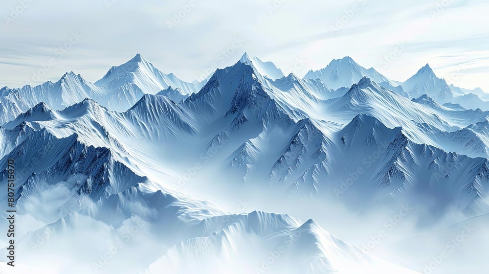 desktop backgrounds featuring mountain scenery with a cloudy blue and white sky