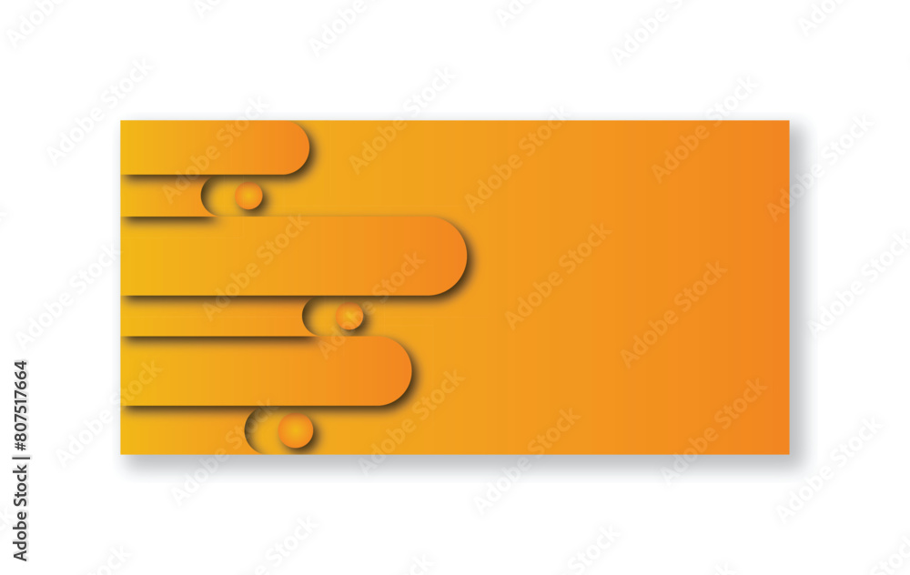Obraz premium Modern curved pattern orange gradient abstract background